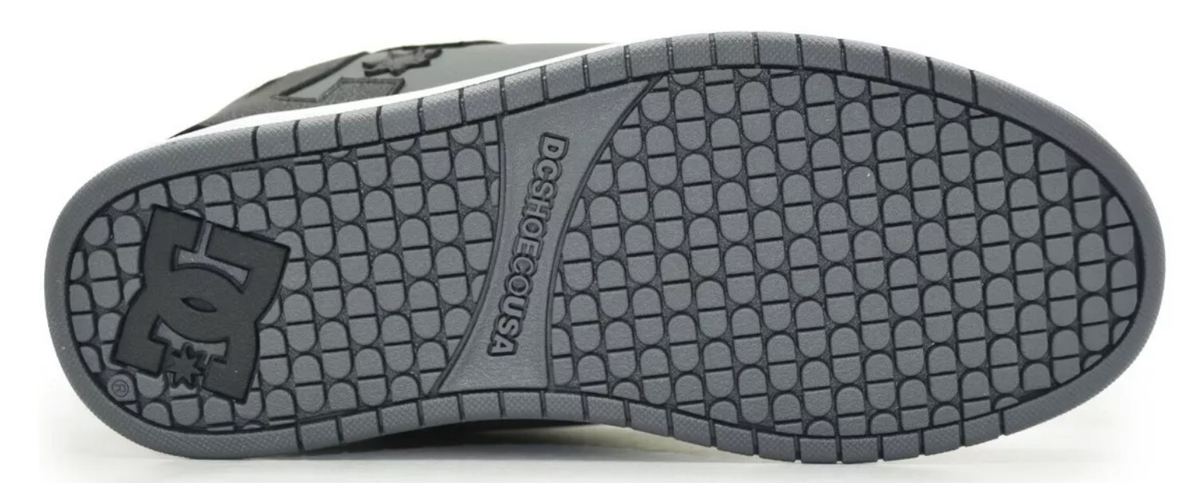 DC Court Graffik 300529 Mens Gray Leather Skate Sneakers Shoes GBW