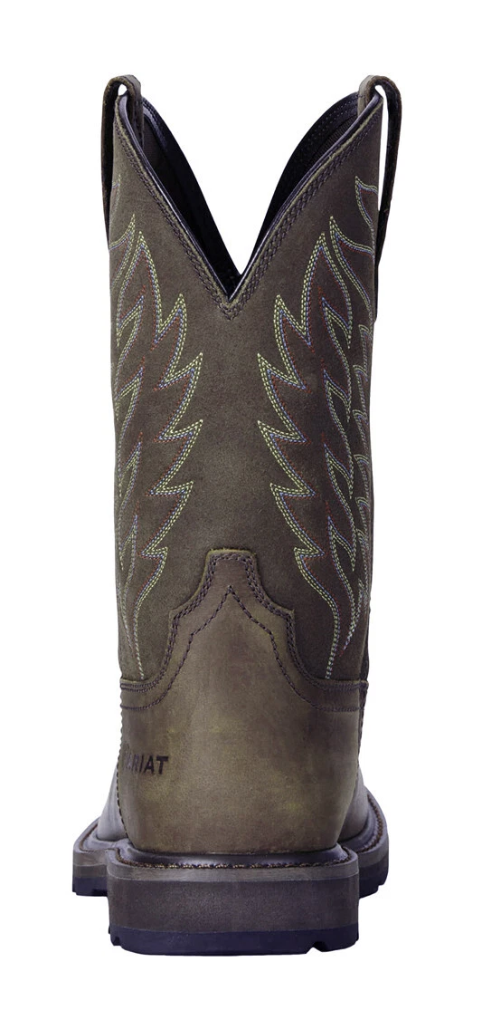 Ariat Mens Groundbreaker Soft Toe Western Boots 10020059 Dark Brown