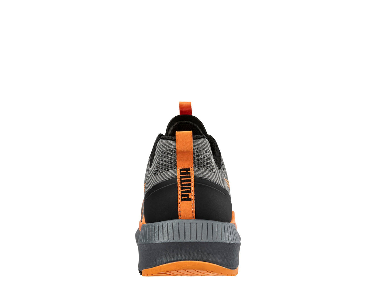 PUMA Safety Slide Low grey orange rear view