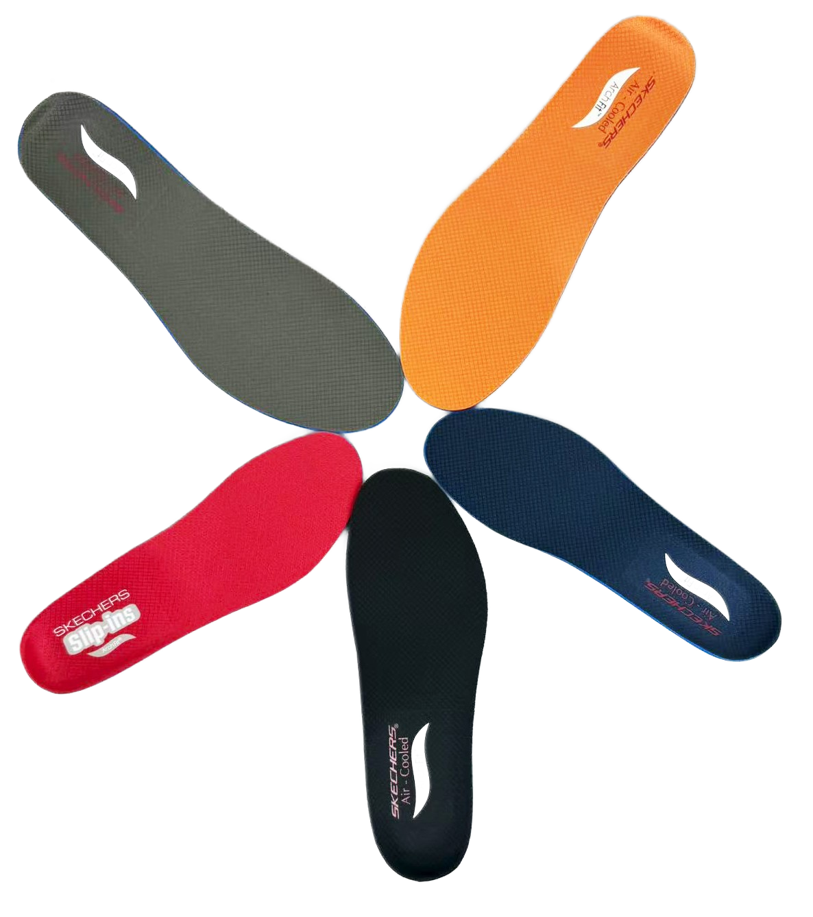 5 Pairs Skechers Men's Super Soft Air Cooled ArchFit Cushion Patent Insoles NEW