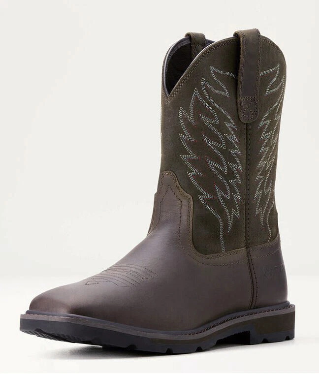 Ariat Mens Groundbreaker Soft Toe Western Boots 10020059 Dark Brown