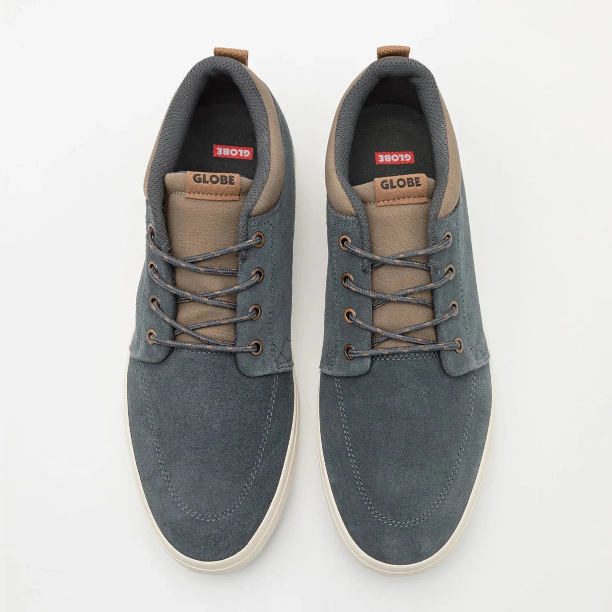 Globe Men's GS Chukka Skate Shoes Suede Lace Up Round Toe Lead / Antique - Photo 4