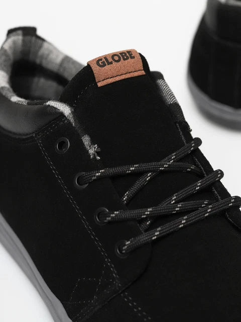 Globe GS Chukka Shoes Suede Low Top Lace Up Round Toe Black Charcoal Plaid - Photo 8
