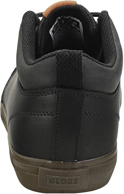 Globe Unisex GS Chukka Skateboard Shoes Logo Low Top Lace Up Black Leather Choc - Photo 4