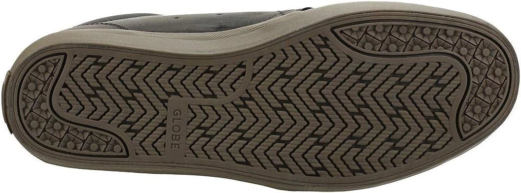 Globe Unisex GS Chukka Skateboard Shoes Logo Low Top Lace Up Black Leather Choc - Photo 7