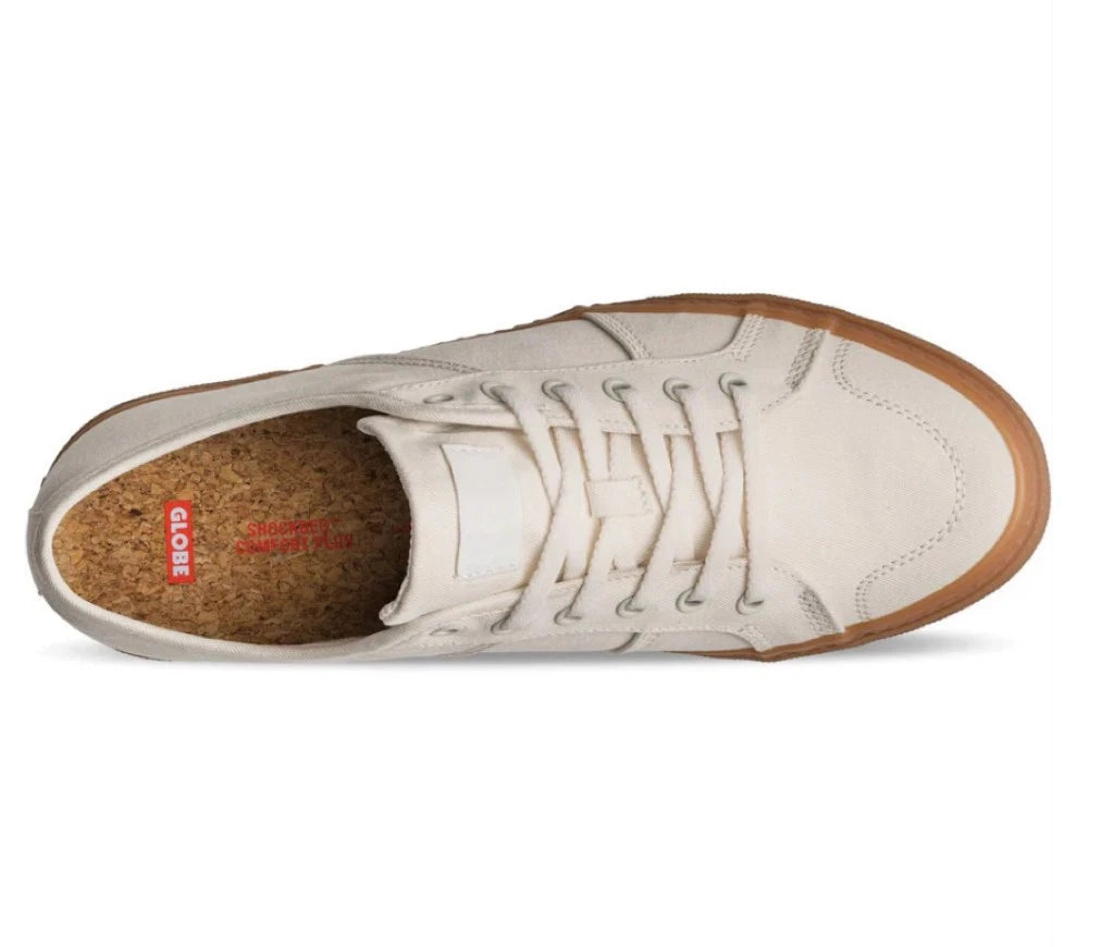 Globe Surplus Skate Shoes Mens Low Top Lace Up Round Toe Organic White - Photo 2