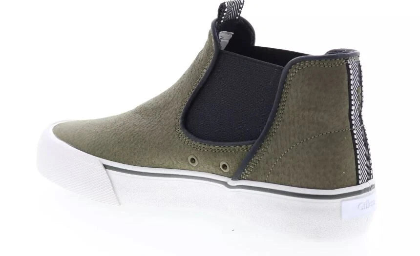 Globe Men's Dover Leather Elastic Side Casual Boots Olive/Gillette - Photo 2