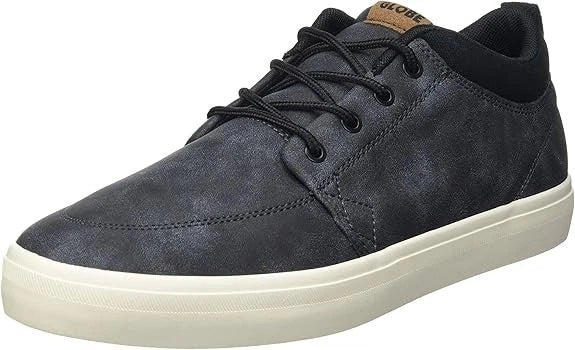 Globe GS Chukka Skateboard Shoes Low Top Lace Up Round Toe Washed Black - Photo 1