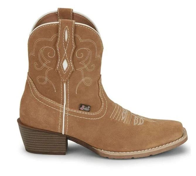 Justin  Women?? San Jose Western Suede Boots Squrare Toe MJ2102 - Photo 3