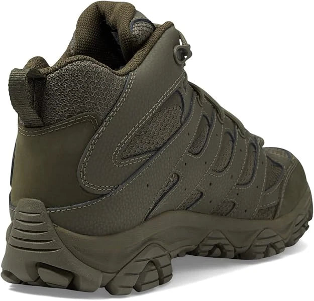 Merrell Tactical Men's Moab 3 Coyote Mid Waterproof Boots J004113 Dark Olive - Photo 5