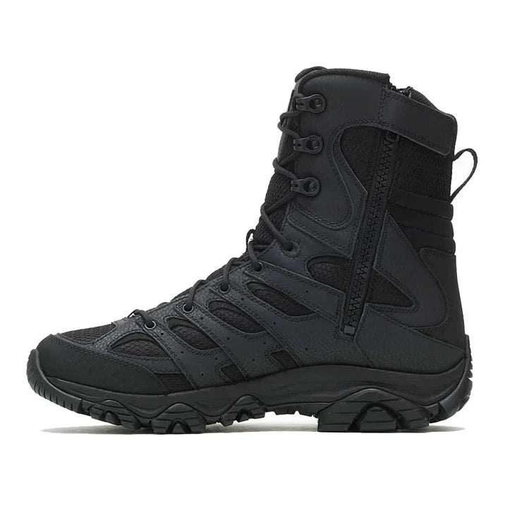 Merrell Men's J003907 Moab 3 Tactical Waterproof 8" Side-Zip Work Boots Black - Photo 3