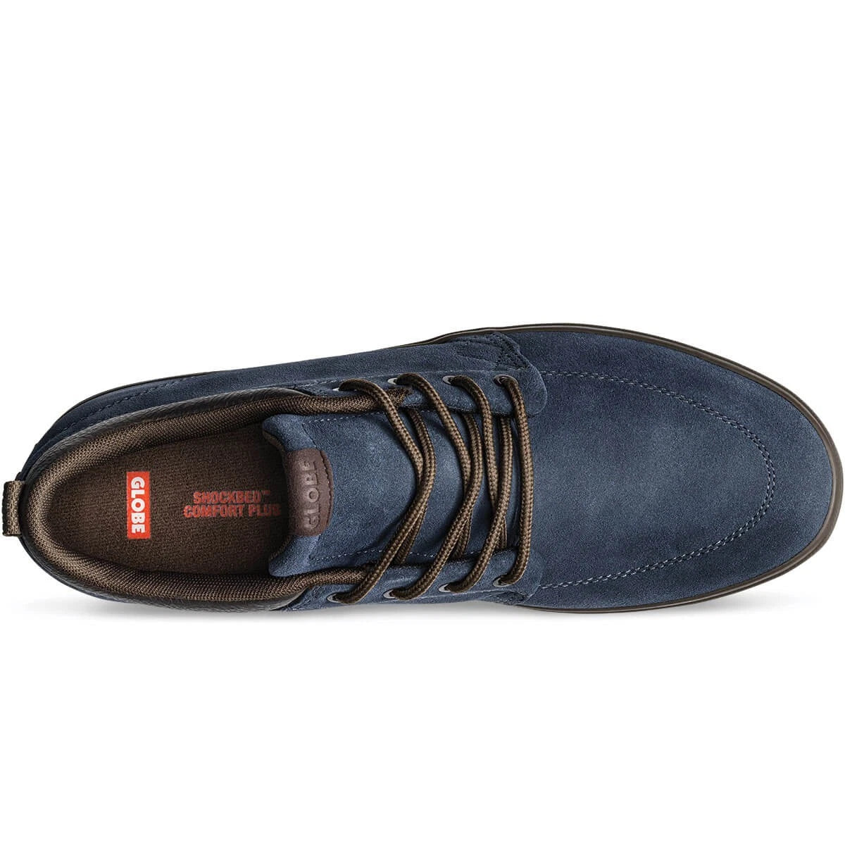 Globe GS Chukka Shoes  Low Top Comfort Lace Up Round Toe Dark Navy Gum Suede - Photo 2
