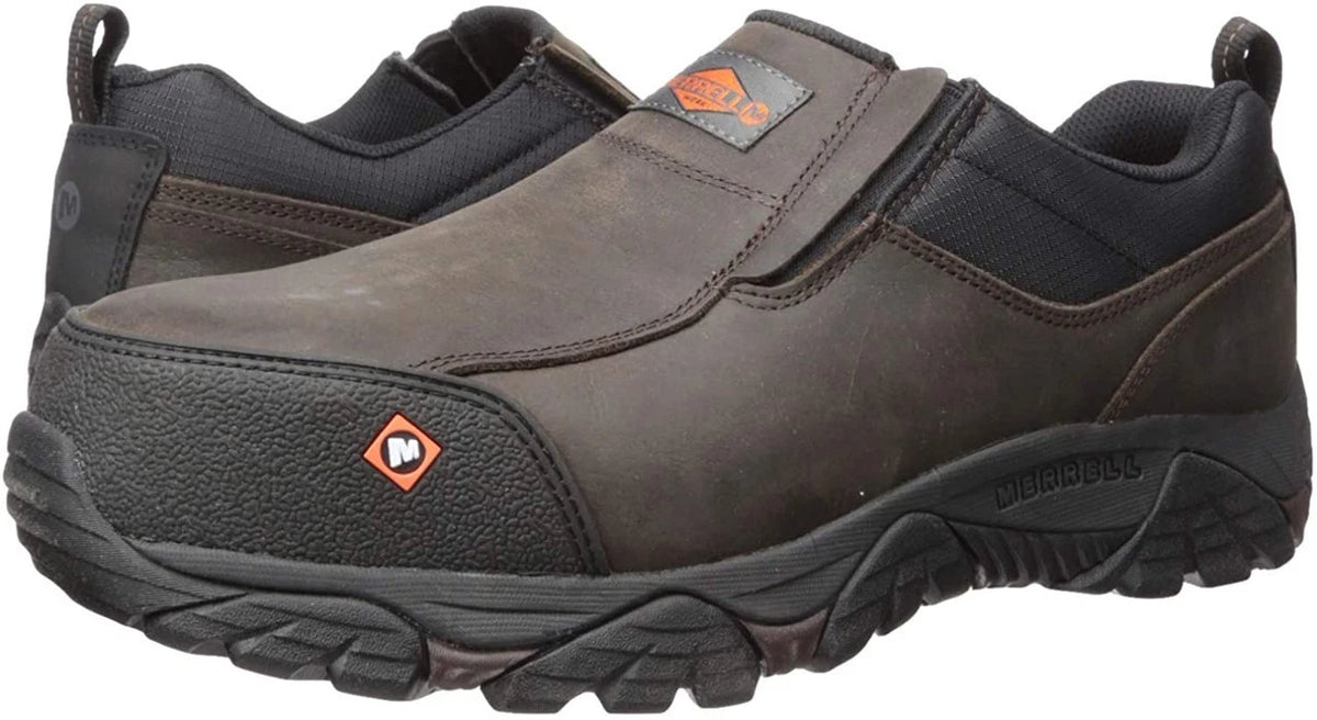 MERRELL Men's Moab Rover Moc Comp Toe Espresso Work Shoe  J45327--- US Size 12W - Photo 1