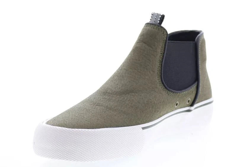 Globe Men's Dover Leather Elastic Side Casual Boots Olive/Gillette - Photo 4