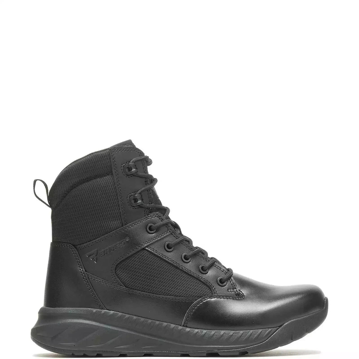 Bates Men's Opspeed Black Leather Soft Toe Side Zip Tactical Police Boots E08888 - Photo 2