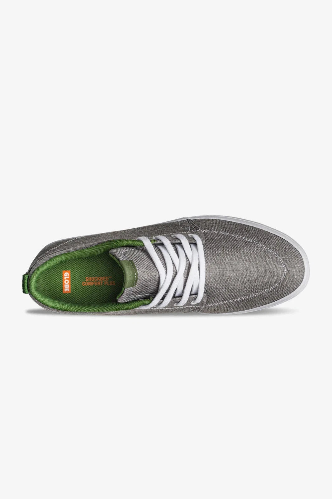 Globe GS Chukka Skate Shoes Mens Low Top Lace Up Round Toe Grey Chambray Rpet - Photo 2
