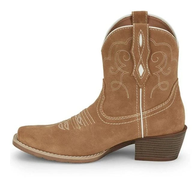 Justin  Women?? San Jose Western Suede Boots Squrare Toe MJ2102 - Photo 4