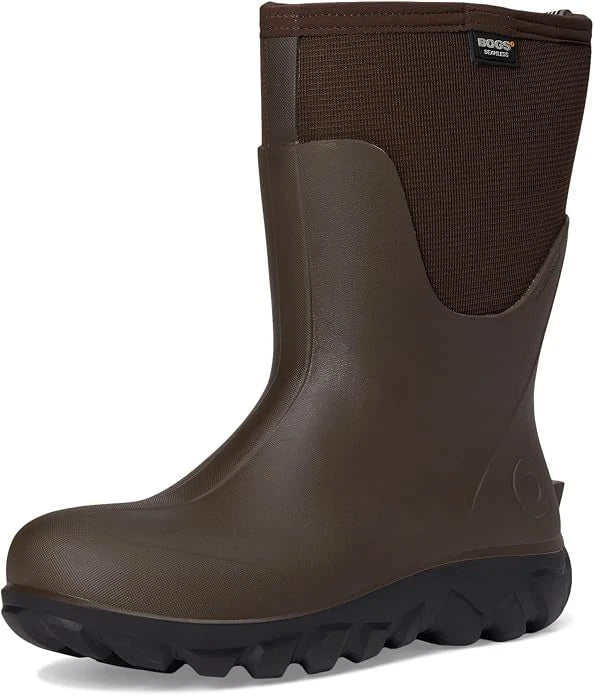 Bogs Men's Seamless Waterproof  Mid Winter Snow Work Boots Brown 73342-200 - Photo 1