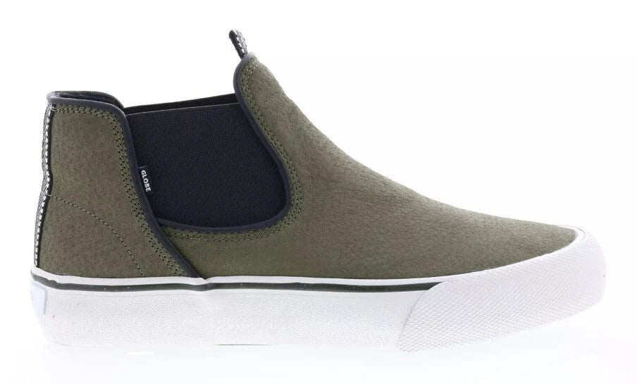 Globe Men's Dover Leather Elastic Side Casual Boots Olive/Gillette - Photo 5