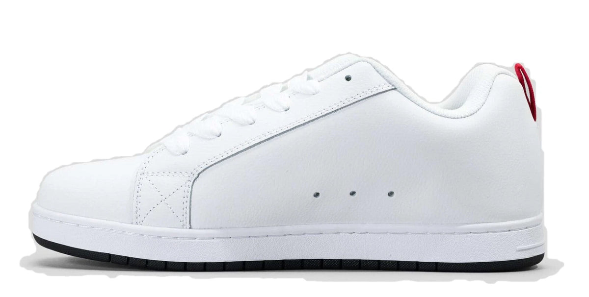 DC Court Graffik 100442 Mens White Leather Skate Sneakers Shoes WLK - Photo 3