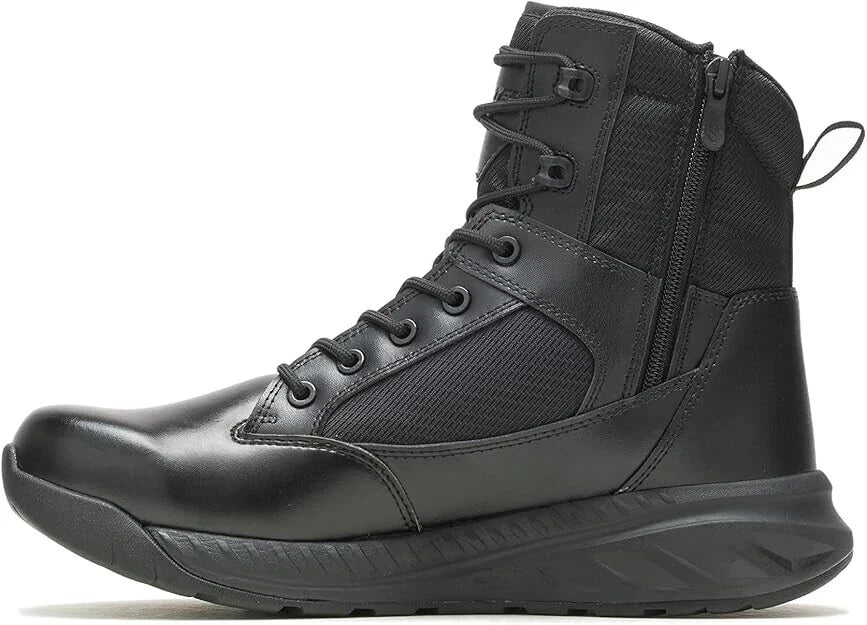 Bates Men's Opspeed Black Leather Soft Toe Side Zip Tactical Police Boots E08888 - Photo 1