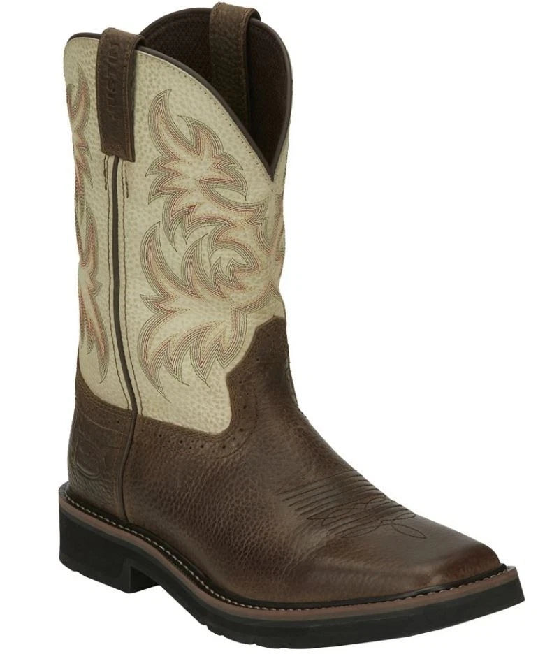 Justin Men's Driller 11" Soft Toe Work Western Boots SE4683 RRP$259 - Photo 2