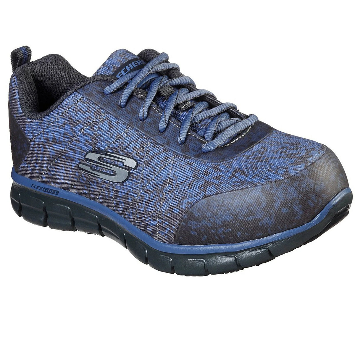 Skechers Womens Sure Track Flinser Alloy Toe Safety Work Shoes Purple/Grey 77251