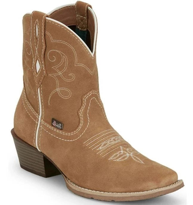 Justin  Women?? San Jose Western Suede Boots Squrare Toe MJ2102 - Photo 1