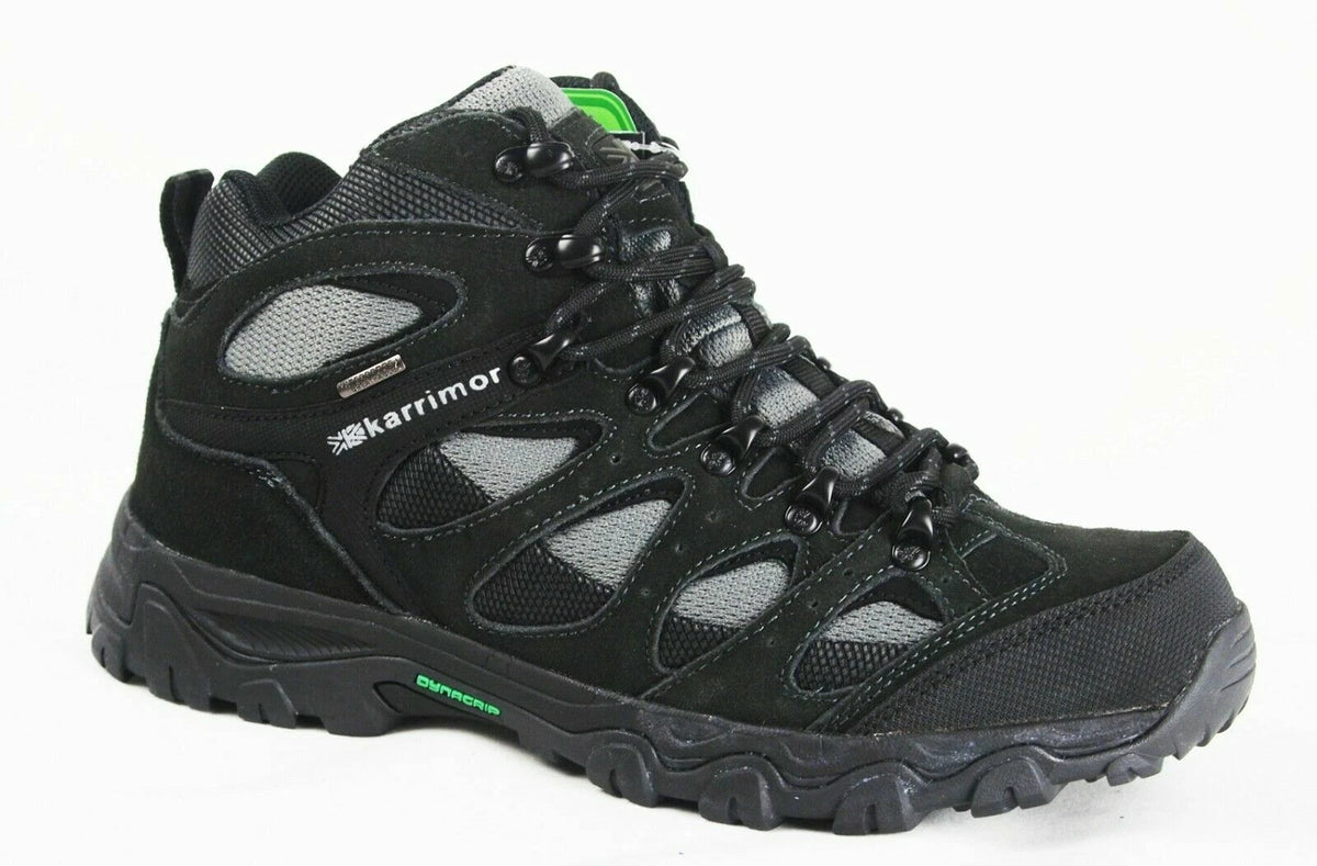 Karrimor Jura Mid Men's Weathertite Waterproof Hiking Walking Boots Black - Photo 1
