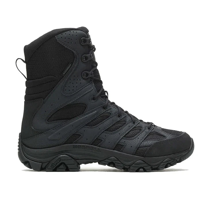 Merrell Men's J003907 Moab 3 Tactical Waterproof 8" Side-Zip Work Boots Black - Photo 2