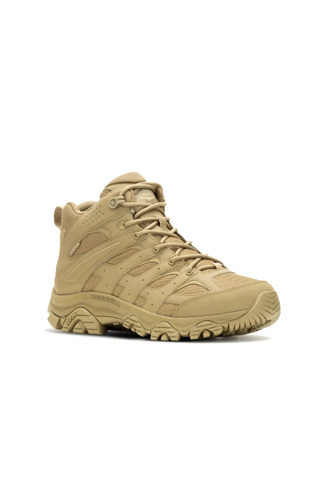 Merrell Tactical Men's Moab 3 Coyote Mid Waterproof Boots J004111 Dark Coyote - Photo 2